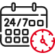 24/7 Availability